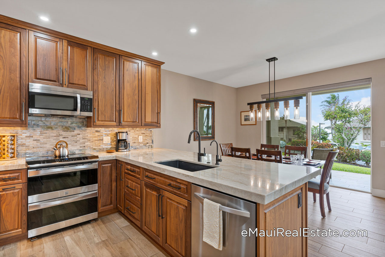 Updated kitchen found in a ground floor unit