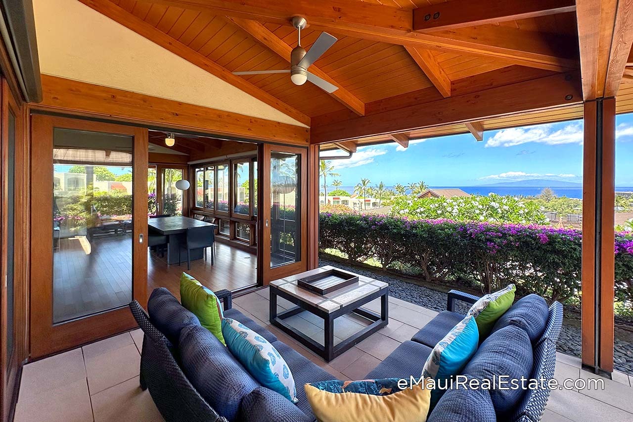 Large covered lanai off the living room