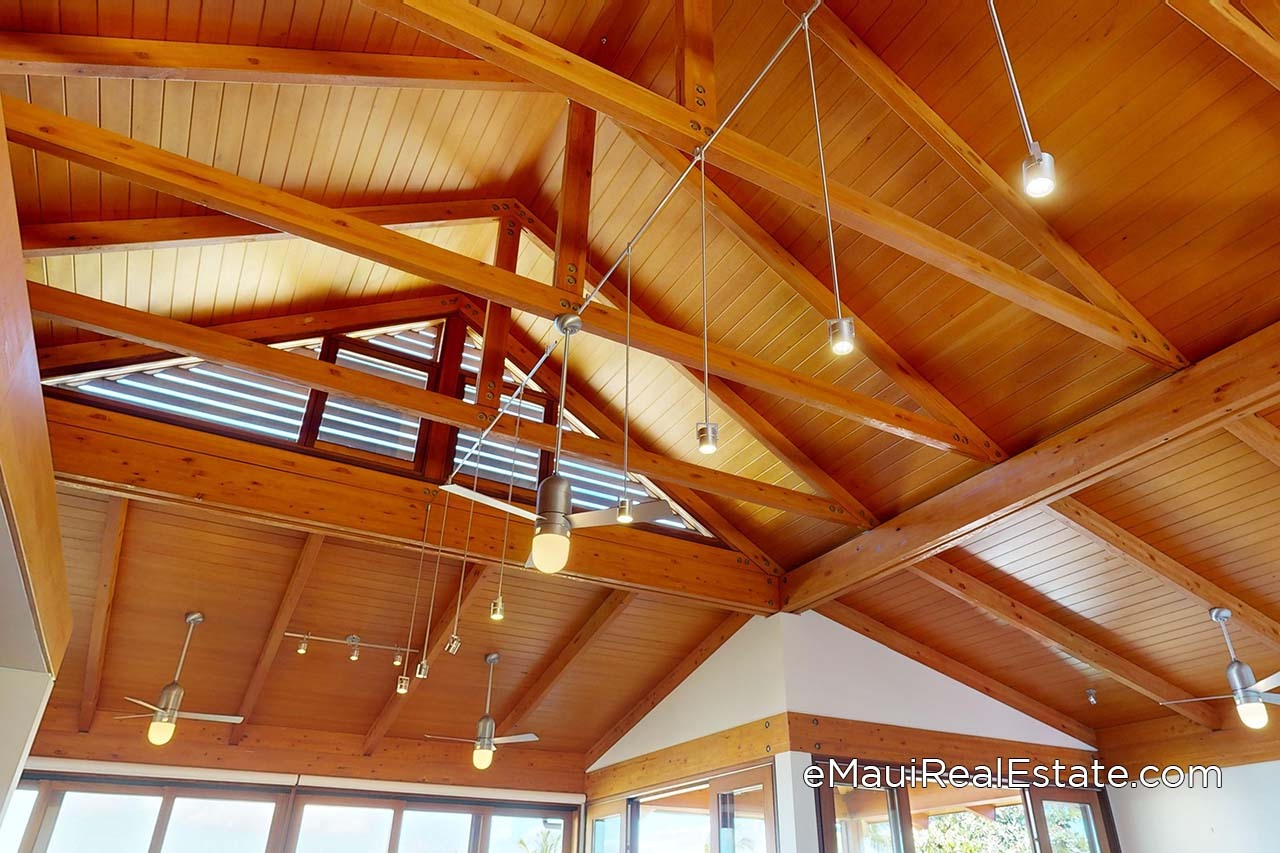 The architecture at Papali focuses on beautiful natural wood finishes and high open-beam ceilings.