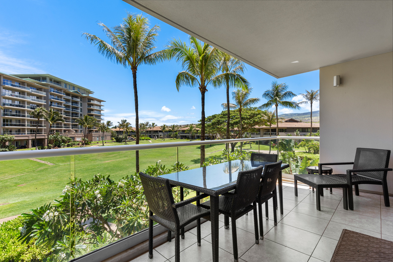 Large covered lanai: 